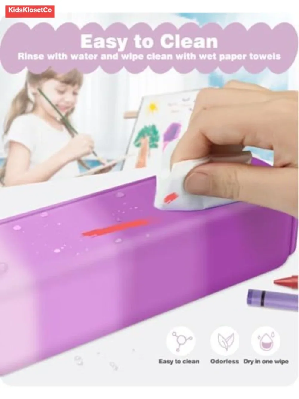 Silicone Pencil Case with Wristlet, Big Capacity Zipper Pen Bag for Students,